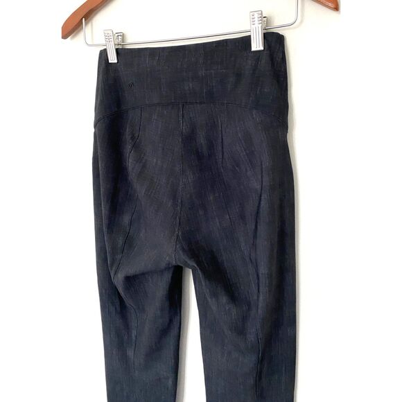 Lululemon Here to There High Rise 7/8 Crosshatch Texture Multi / Black Pants 4 - Picture 10 of 10